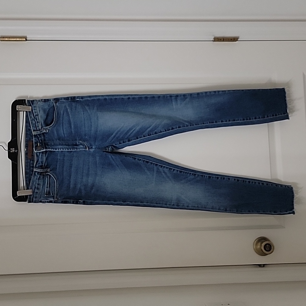 Leith Size 27 High Rise Skinny Blue Denim Jeans, Gently Used Condition